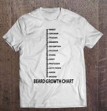 beard growth chart t shirts teeherivar