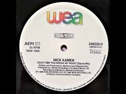 Each time you break my heart. Nick Kamen Each Time You Break My Heart Dance Mix Youtube