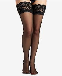 Womens French Lace Top Thigh High Pantyhose 1363