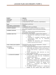 Learn vocabulary, terms and more with flashcards, games and other study tools. Rph Bahasa Inggeris Kssm Lesson Plan Dictionary