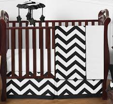 Baby doll bedding chevron cradle bedding set, grey. Black And White Chevron Zigzag Baby Bedding 4pc Crib Set By Sweet Jojo Designs Only 139 99
