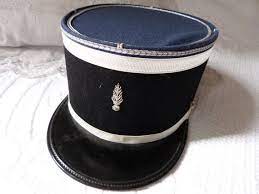 Vintage French Police Hat Rare Gendarme Military Mens Hat For