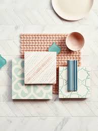 confiserie blush chevron sample with old havana east haven cannes and metro deco sample tiles カラースキーム デザイン 配色
