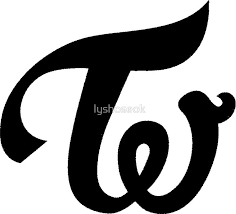 Twice Logo Black Sticker By Lyshoseok In 2021 Black Stickers Logos Kpop Logos