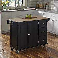 Find the biggest selection of kitchen islands & carts from alcott h at the lowest prices. Amazon Com Home Styles Liberty Black Kitchen Cart With Stainless Steel Top 53 5w X 18d X 36h Kitchen Islands Carts