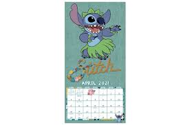 Printable coloring calendar for 2021 (and 2020!) 3. Disney Stitch 12 X 12 Monthly Wall Calendar Wall Calendars Mead