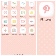 Get Cute Icons Like These From Line Deco An App That Makes Icons Look So Adorable There Is Even No Jailb Cute Icons Aesthetic Iphone Wallpaper Phone Icon
