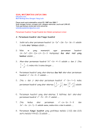 Soal Soal Matematika