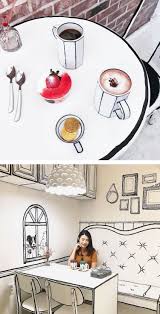This Korean Cafe Makes Visitors Feel Like They Ve Stepped Into A Cartoon Cafe Interior Design Korean Cafe Cafe Decor