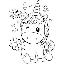 Unicornios Para Colorear E Imprimir