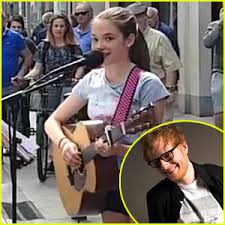 Allie sherlock is an irish singer, songwriter, guitarist and busker. 11 Year Old Singer Allie Sherlock Sings Supermarket Flowers Even Better Than Ed Sheeran Allie Sherlock Ed Sheeran Music Just Jared Jr