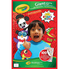Dec 18, 2020 · to start off wally and weezy color a ryan s world coloring page featuring red titan vs dark titan in the video above. Ryan S World Giant Colouring Pages Smyths Toys Uk