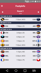 Kayo is a streaming service that allows you to stream any of foxtel's sporting content without the need to. Afl Footyinfo Live Scores For Android Apk Download