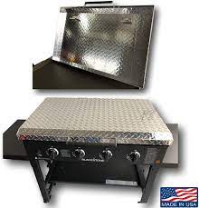 36 Inch Blackstone Griddle Cover Lid Diamond Plate Aluminum Lid Storage Cover For 36 Inch Blackstone Gri Blackstone Griddle Diamond Plate Outdoor Cooking Table