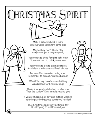 Christmas Spirit Kids Poem Christmas Poems Kids Christmas Poems Kids Poems