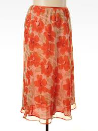 details about cato women orange casual skirt 20 plus