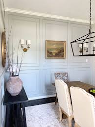 Before installing paneling to a concrete or brick wall, first remove all dirt, dust and debris from the wall. Double Raised Panel Feature Wall Tutorial Pennies For A Fortune