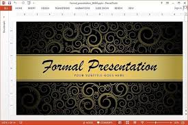 This presentation fits into your requirements and helps to create something different from others. Animated Powerpoint Template For Formal Presentations