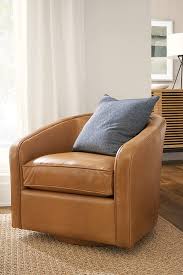 Amos Leather Swivel Chair Modern Living Room Furniture Room Board In 2021 Leather Swivel Chair Modern Swivel Chair Leather Tub Chairs