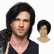 Amazon.com: Swiking Men Black Layered Wigs for Male Guy Short Fluffy  Natural Hair Soft Synthetic Cosplay Costume Party Full Wigs : Clothing,  Shoes & Jewelry