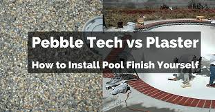 Gunite is porous and is sealed from the water by a plaster coating. Pebble Tech Vs Plaster And How To Install Pool Finish Yourself