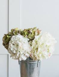Aviviho hydrangea silk flowers green heads pack of 10 full hydrangea flowers artificial with stems for wedding home party shop baby shower decoration 4.5 out of 5 stars 5,044 $14.90 $ 14. Faux Green Purple Hydrangea Stem At Rose Grey Faux Plants Faux Flowers Flowers