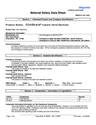 Not applicable recommended use : Fillable Msds For Hand Sanititzer Fill Online Printable Fillable Blank Pdffiller
