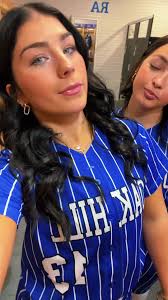 Softball Media Day Poses Senior Banners