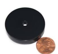 112 LB Neodymium Pot Magnet Dia 1.57" w/ #10 Countersunk Hole Cup Magnet |  Epoxy Coated