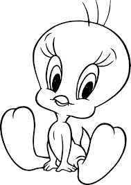 Your children can use all colors and then feel free to give colors to each picture. Cute Tweety Coloring Page Cartoon Coloring Pages Bird Coloring Pages Disney Drawings Sketches