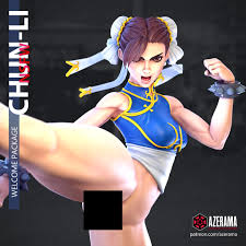 3D file CHUN-LI NSFW READY FOR 3D PRINTING・3D print design to download・Cults