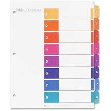 The creator of these flashcards is zycierodzinneitowarzyskie. Avery Tab Inserts Template Verat