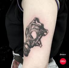 Actually, it's only one eye since the other is being covered by hair. 15 Top Gas Mask Tattoo Design Ideas For Girls And Men In 2020