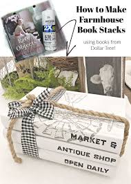 How To Make A Painted Book Stack Farmhouse Style Diydecor Farmhousestyle Farmhousedecor Painted Books Book Decor Diy Book