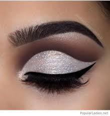 Glam White Glitter Eye Makeup Silver Glitter Eye Makeup Dramatic Eye Makeup Natural Eye Makeup