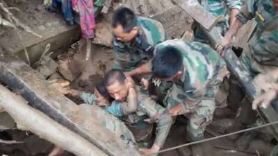 Miracle! Girl buried under debris for two days, then Nepali Army saved her life, video going viral