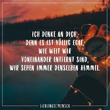 Ich Denke An Dich Denn Es Ist Vollig Egal Wie Weit Wir Voneinander Entfernt Sind Wir Sehen Immer Den Selben Himmel Visual Statements Spruche Zitate Leben Fernbeziehung Zitate Romantische Spruche