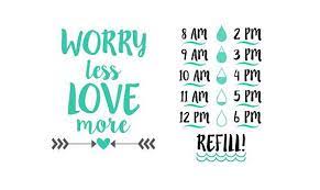 Files compatible with cricut, cameo silhouette studio! Pin On Water Tracker Svg