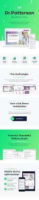Dr Patterson Medicine Healthcare Doctor Wordpress Theme Health Care Dermatology Clinic Cosmetic Clinic