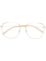Gucci Eyewear Rectangular Frame Metal Glasses Farfetch Gucci Eyewear Metal Glasses Glasses
