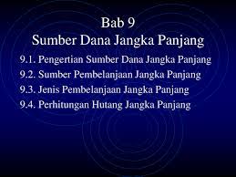 Contoh soal sumber dana jangka panjang. Ppt Bab 9 Pembelanjaan Jangka Panjang Dedy Takdir Syaifuddin Academia Edu