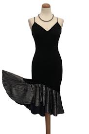 Black Tango Dress With Rich Lame Ruffles Tango Dress Dresses Tango Fashion