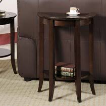 Support you sofa with it by making it a diy pallet side table in your living room or make it hold your night supporting material and conveniences as it will also be much functional if you use it as. Glass Half Circle End Side Tables You Ll Love In 2021 Wayfair