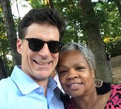 With Danielle Nix before the start of the Gate City Bar Association Garden  Party hosted by Morgan & Morgan P.A. and Keenan Nix. (Photo credit: Keenan  Nix.)