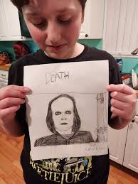 A 13-year-old's artwork for his mom