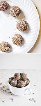 No Bake Double Chocolate Peanut Butter Snack Bites Recipe Snack Bites Yummy Food Snacks