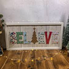 Whether you're looking for something fresh and unique or something traditional and vintage, there's something. How To Make A Diy Believe Christmas Plaque Mum In The Madhouse