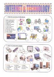 Four skills worksheet focusing on computers and the internet. Computers And The Internet Esl Worksheet By Apryll12