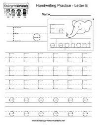Letter E Writing Practice Worksheet This Series Of Handwriting Alphabet Workshee Writing Practice Worksheets Letter Writing Practice Alphabet Writing Practice