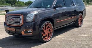 Tag Owner Yukon Denali Xl With Rose Gold Trimming And Corleoneforged Wheels At Texaswhipfest Fastandflashywhipz Yukon Denali Hummer Cars Hyundai Veloster